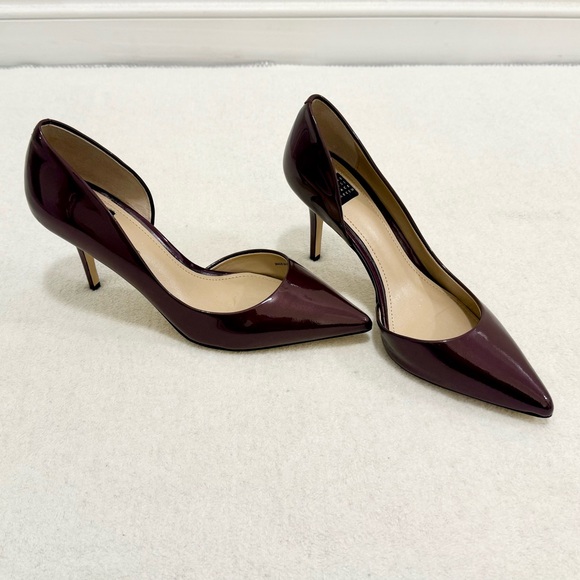 White House Black Market Shoes - Plum Patent Leather Heels Women’s Size 7.5M